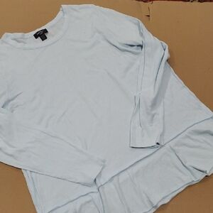 Lord & Taylor Light Blue Tunic Top